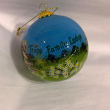 Custom Glass Ornament Edelweiss