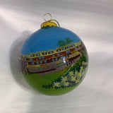 Custom Glass Ornament Edelweiss