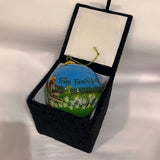 Custom Glass Ornament Edelweiss