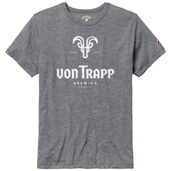 von Trapp Brewing Heather Gray Mens Brew Tee