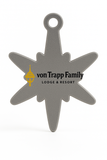 Custom von Trapp Family Edelweiss Metal and Porcelain Ornament