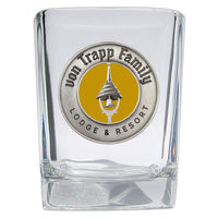 Pewter Medallion Square Shot Glass